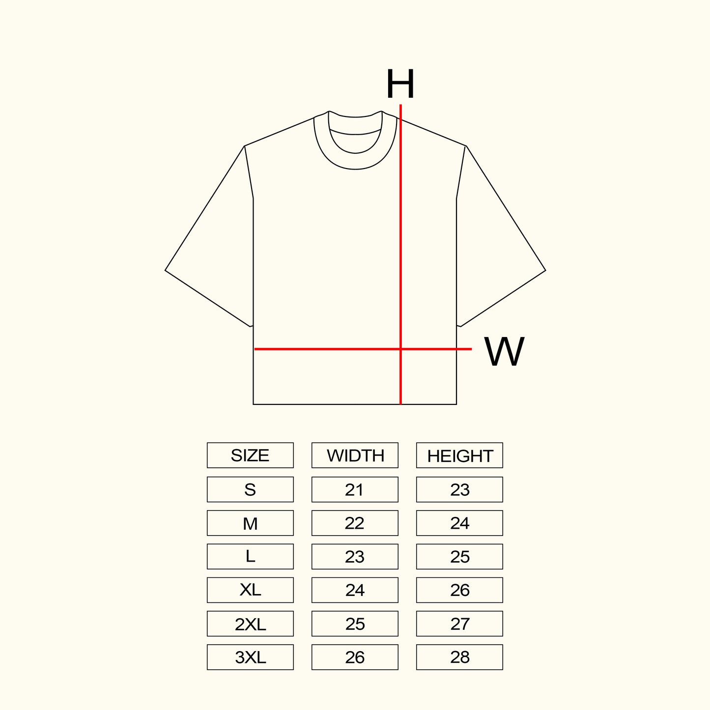 Center Boxy Crop Tee