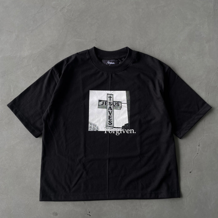 Jesus Saves Boxy Crop Tee