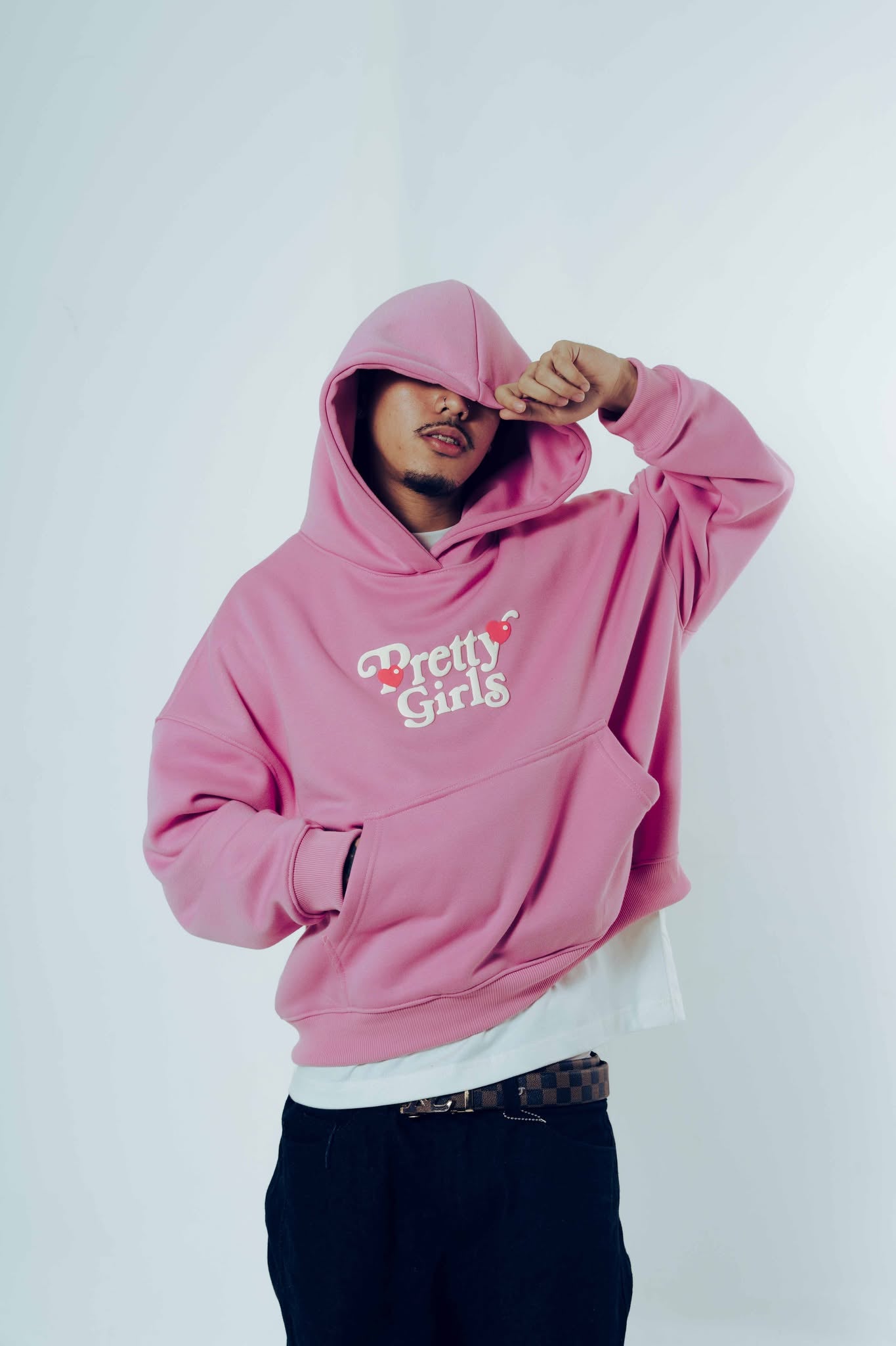 Pretty Girls Boxy Crop Hoodie