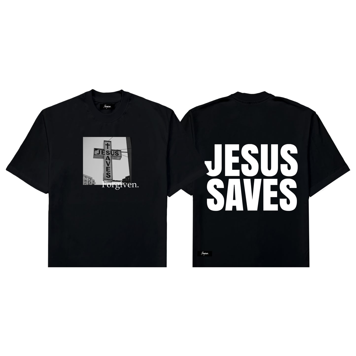 Jesus Saves Boxy Crop Tee