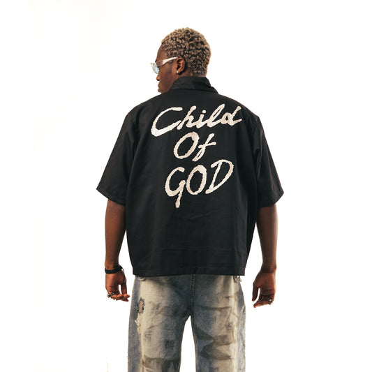 Child  Zip Polo Boxy Crop