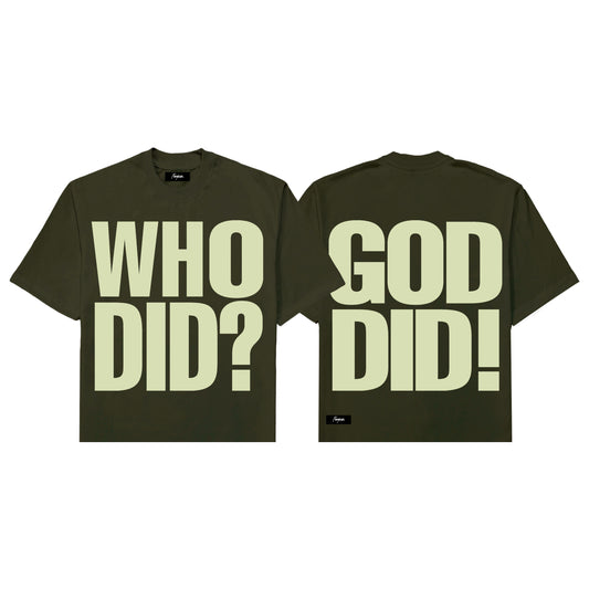 GOD DID Boxy Crop Tee