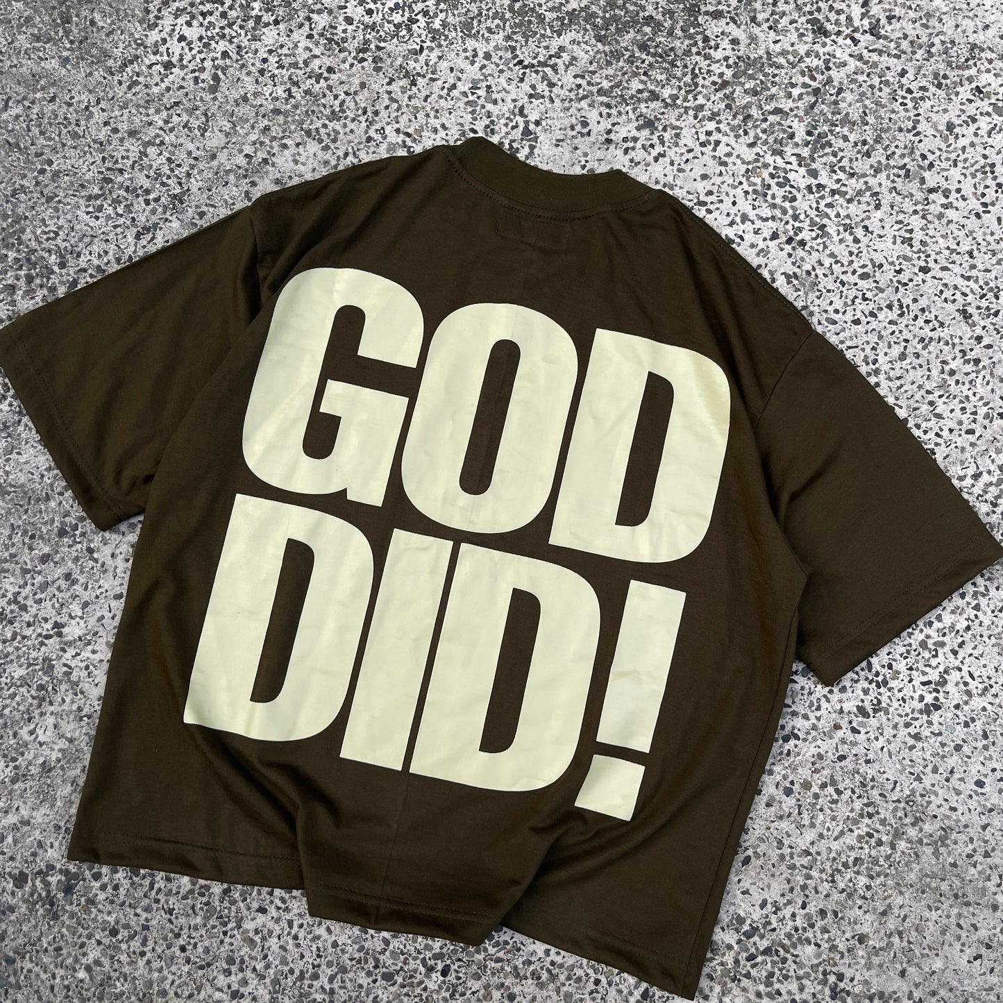 GOD DID Boxy Crop Tee