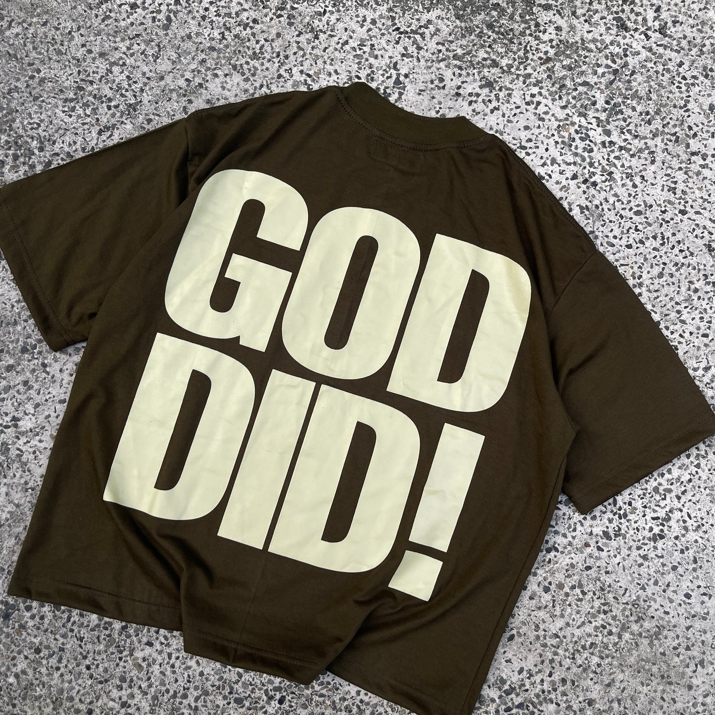 GOD DID Boxy Crop Tee
