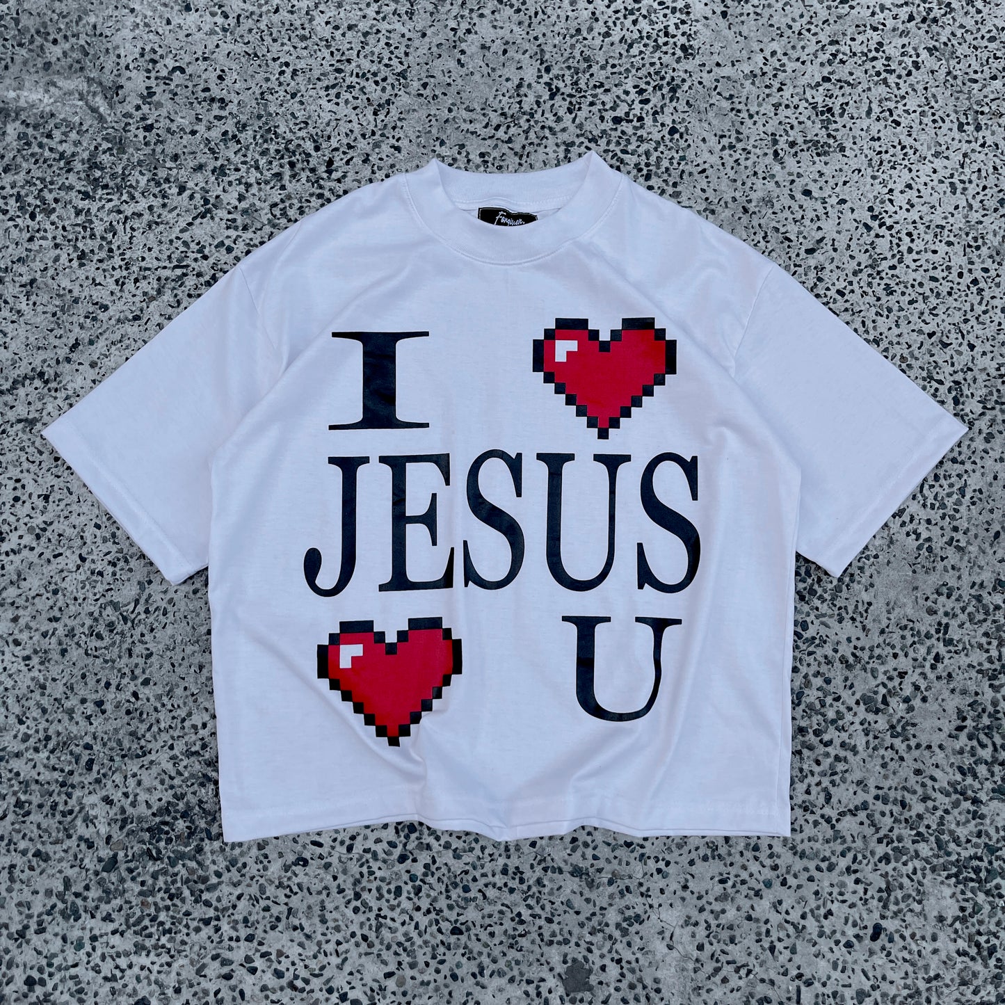 Heart Jesus Boxy Crop Tee