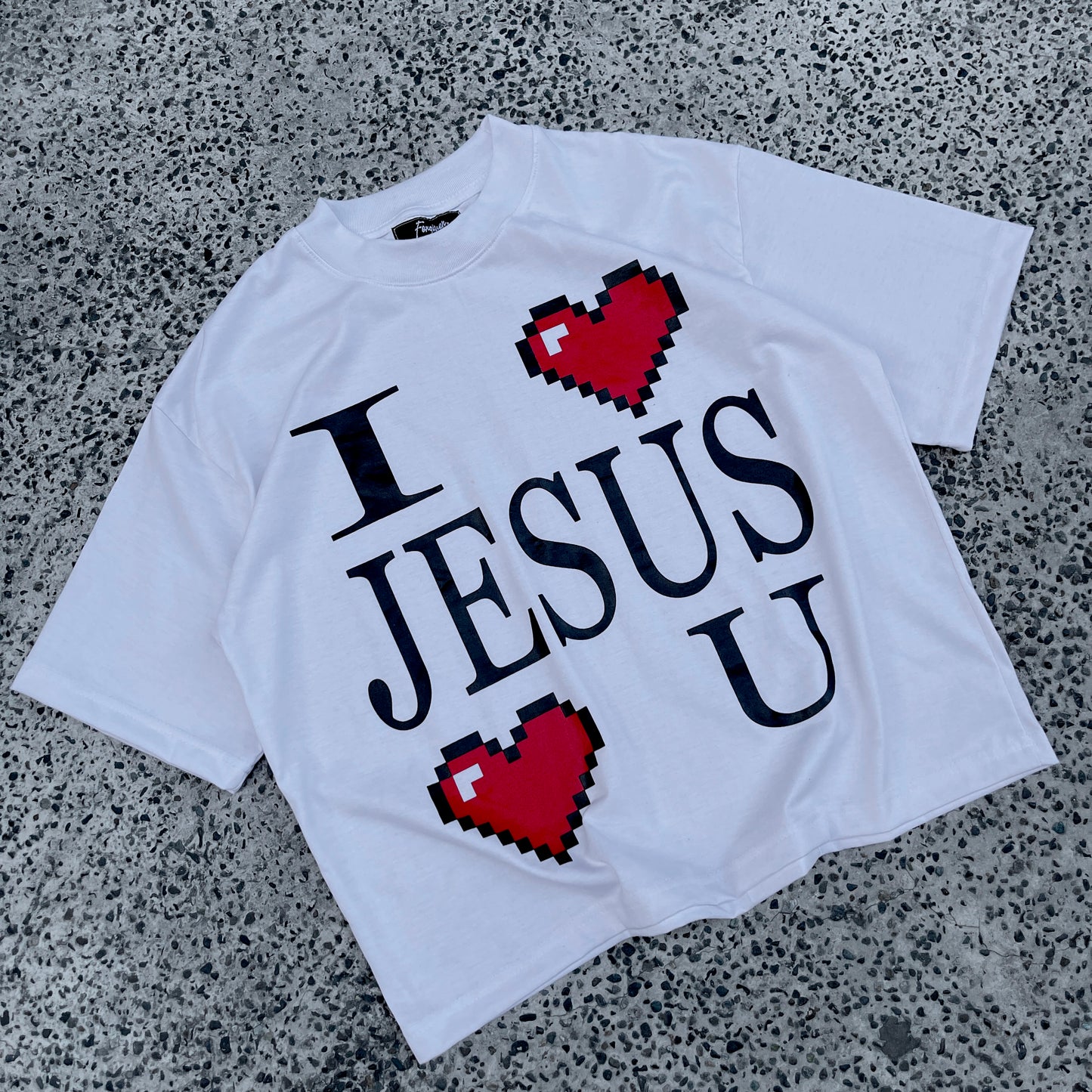 Heart Jesus Boxy Crop Tee