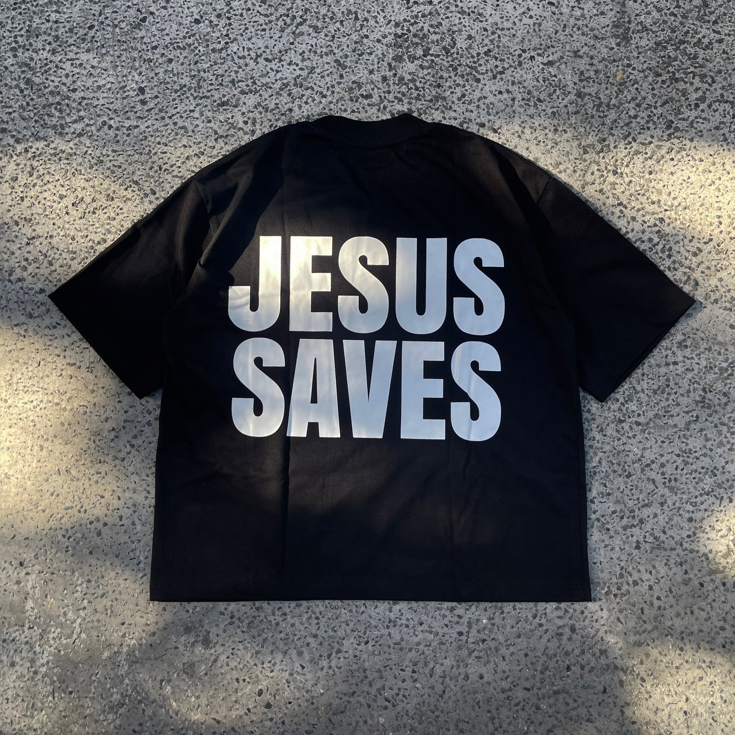 Jesus Saves Boxy Crop Tee