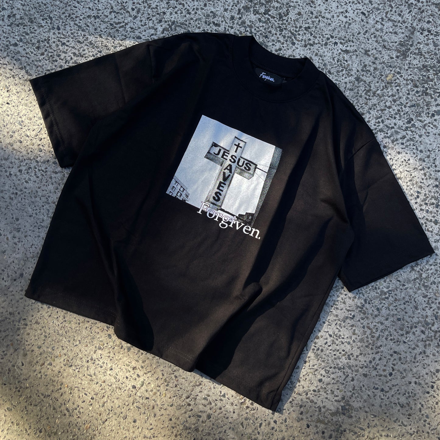 Jesus Saves Boxy Crop Tee