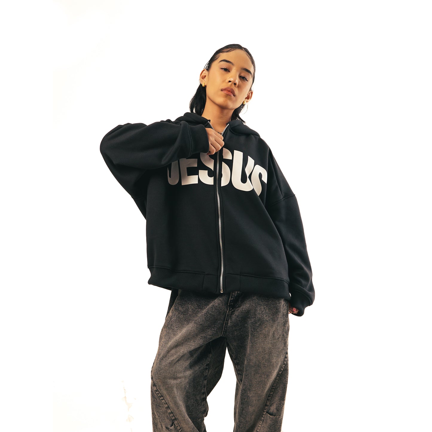 Savior Boxy Crop Hoodie