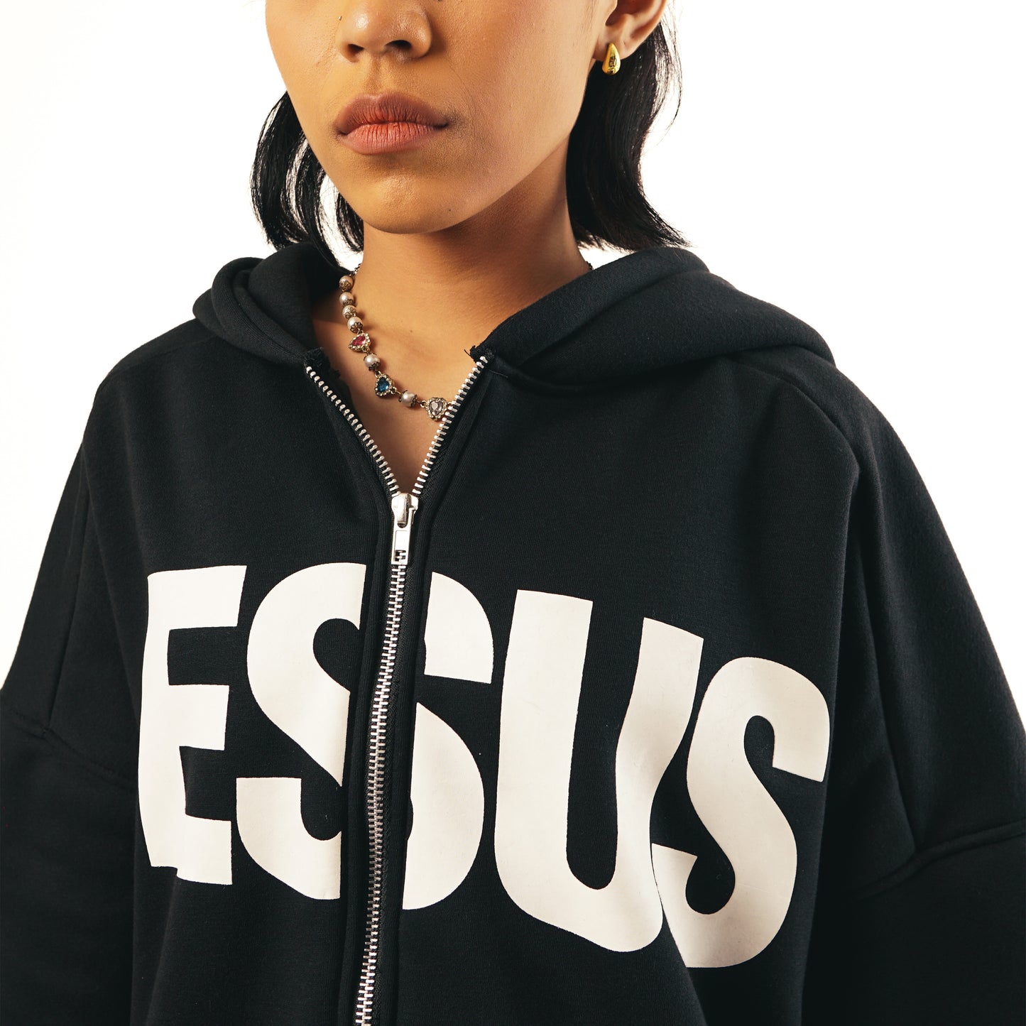 Savior Boxy Crop Hoodie
